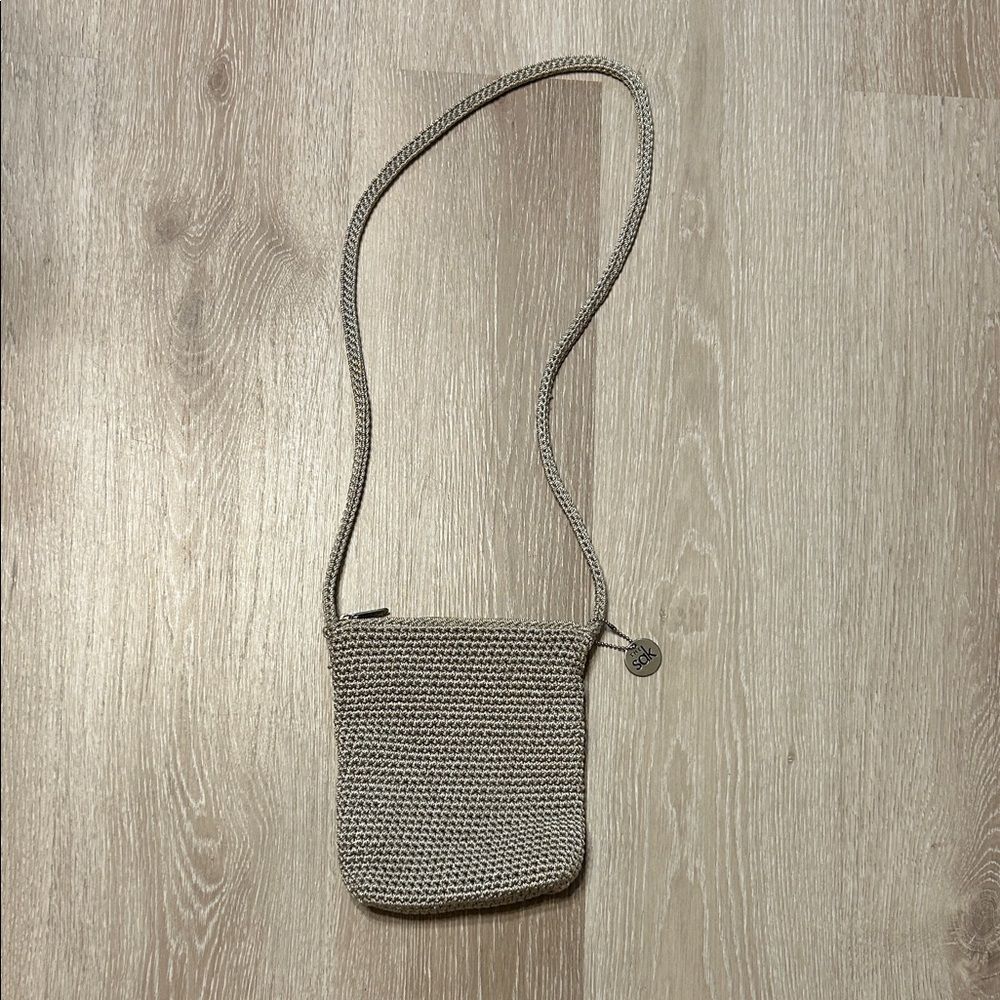 The Sak Knit Mini Crossbody Boho Tan